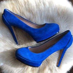 Vince Camuto Blue Suede Pumps